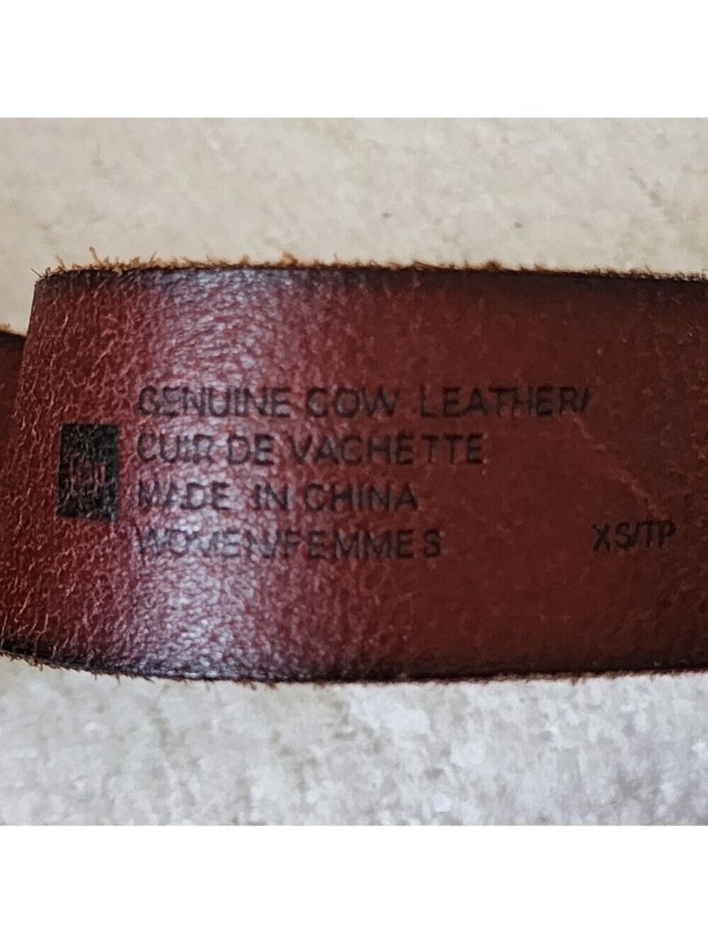 Genuine cow leather statement belt color brown - Picture 2 of 4